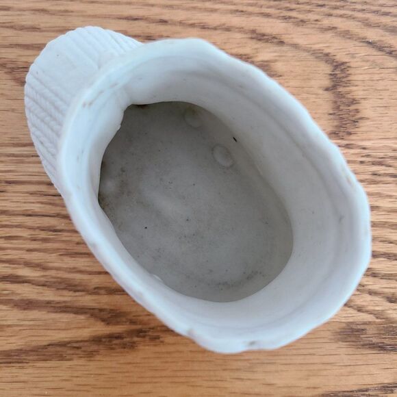 Vintage Bisque Porcelain Ceramic Baby Bootie Mini Planter Trinket Container - Picture 13 of 15